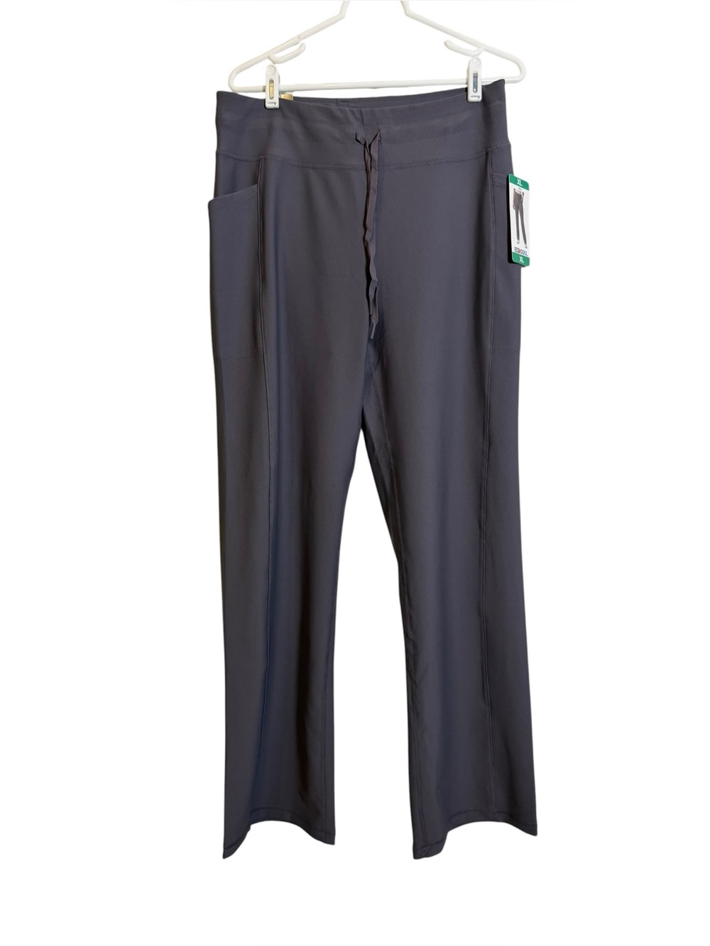 32 Degrees Cool Women's Wide-Leg Ribbed Semi-Flare Pants sz XL NWT